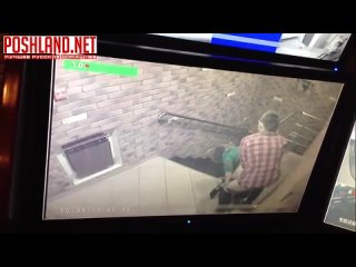 the couple fell asleep in front of the surveillance camera